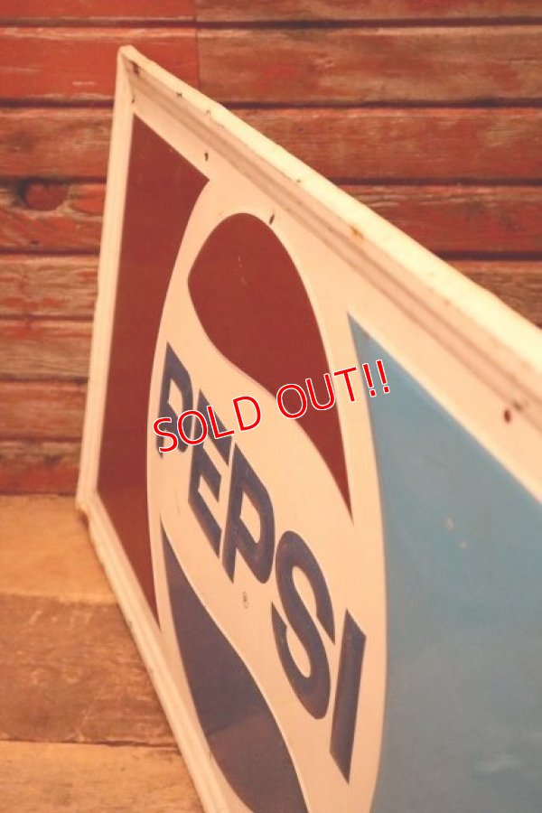 画像9: dp-240101-25 PEPSI / 1970's Metal Sign