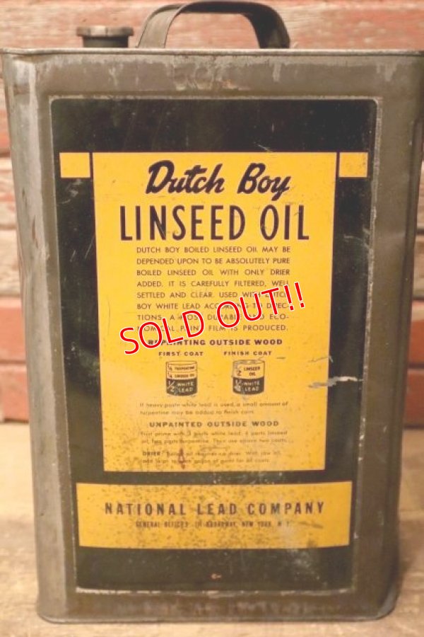 画像5: dp-240101-36 Dutch Boy / 1960's 38 POUNDS 3/4 LINSEED OIL CAN