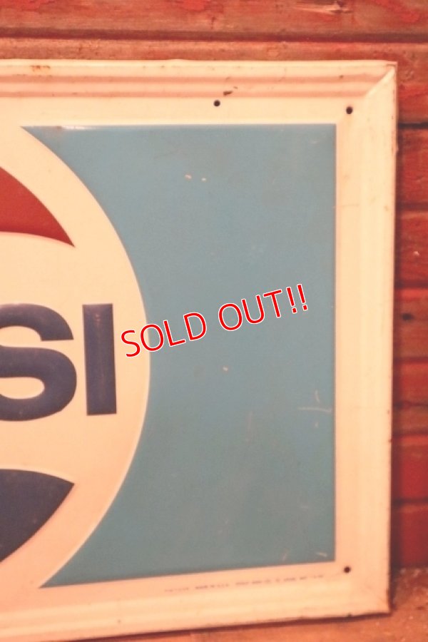 画像4: dp-240101-25 PEPSI / 1970's Metal Sign