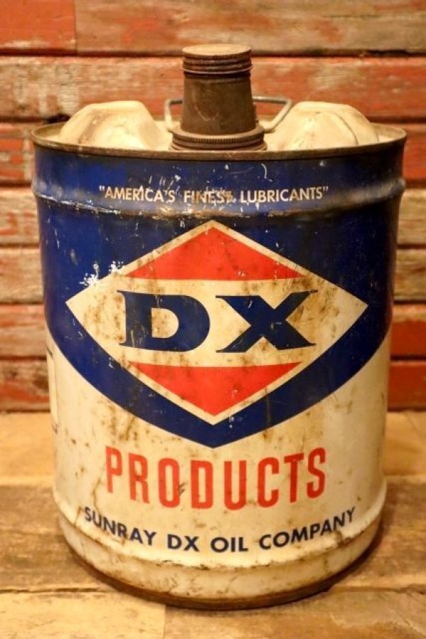 画像1: dp-240101-51 SUNRAY DX OIL COMPANY / DX 1970's 5 U.S. GALLONS CAN