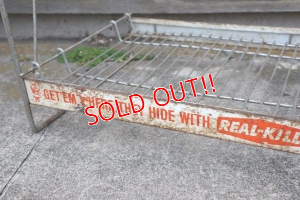 画像6: dp-240101-48 REAL-KILL Vintage Wire Shelf Display Rack