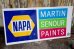 画像1: dp-240101-39 NAPA MARTIN SENOUR PAINTS Metal Sign (1)