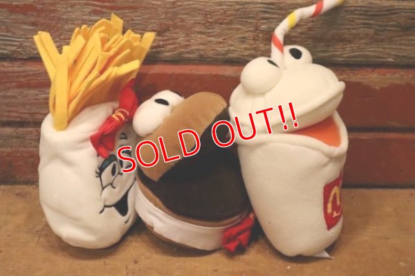 画像5: ct-240101-08 McDonald's / 1997 Hamburger, Milkshake and French Fries Bean Bag Plush Doll