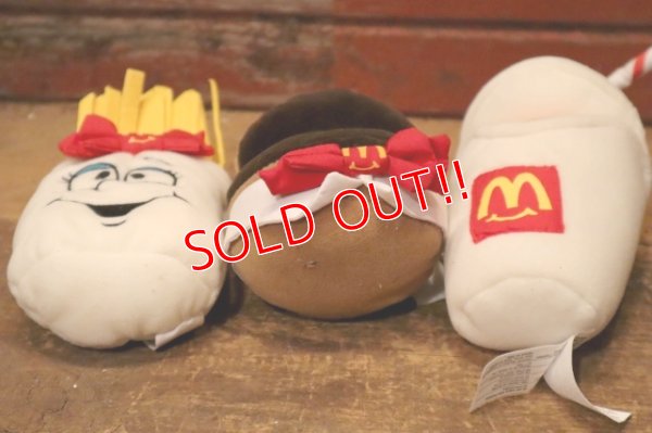 画像7: ct-240101-08 McDonald's / 1997 Hamburger, Milkshake and French Fries Bean Bag Plush Doll