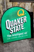 dp-240101-20 QUAKER STATE MOTOR OIL / Late 1980's-1990's W-side Metal Sign