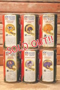 ct-240101-63 CANADA DRY Ginger Ale / 1970's NFL Team Can Set of 6