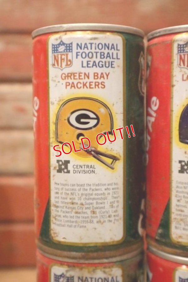 画像2: ct-240101-63 CANADA DRY Ginger Ale / 1970's NFL Team Can Set of 6