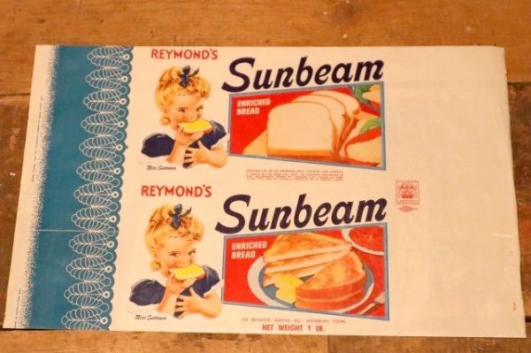 画像1: dp-231001-24 Sunbeam / 1940's Bread Wrapper (A)