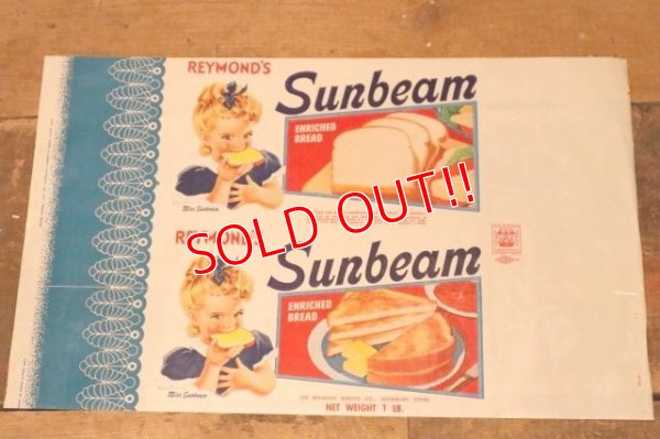 画像1: dp-231001-24 Sunbeam / 1940's Bread Wrapper