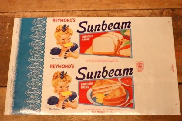 画像1: dp-231001-24 Sunbeam / 1940's Bread Wrapper (B)