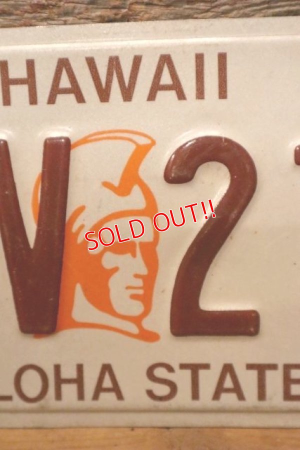 画像3: dp-201101-27 License Plate 1980's HAWAII "AJV 218"