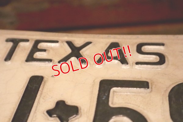 画像6: dp-201101-27 License Plate 1980's TEXAS "ZAJ-594"