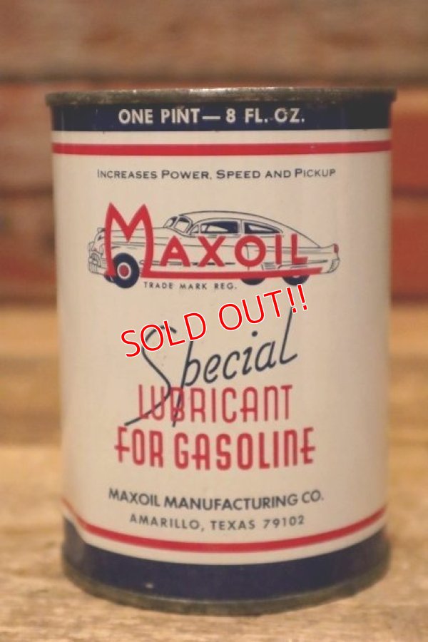 画像1: dp-240214-18 MAXOIL / Special LUBRICANT FOR GASOLINE 8 FL. OZ. CAN