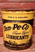 dp-240101-42 Cen-Pe-Co LUBRICANTS / 1970's-1980's 5 U.S.GALLONS Oil Can