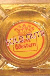 dp-240214-22 Best Western / Vintage Glass Ashtray