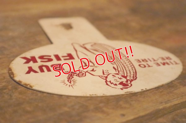 画像7: dp-240214-25 FISK TIRES / 1940's-1950's License Topper