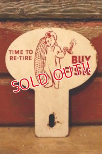 dp-240214-25 FISK TIRES / 1940's-1950's License Topper