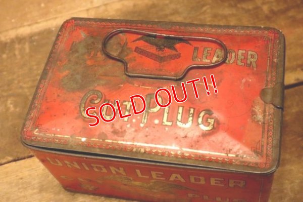 画像6: dp-240214-08 UNION LEADER CUT PLUG / 1930's〜1940's Tin Box