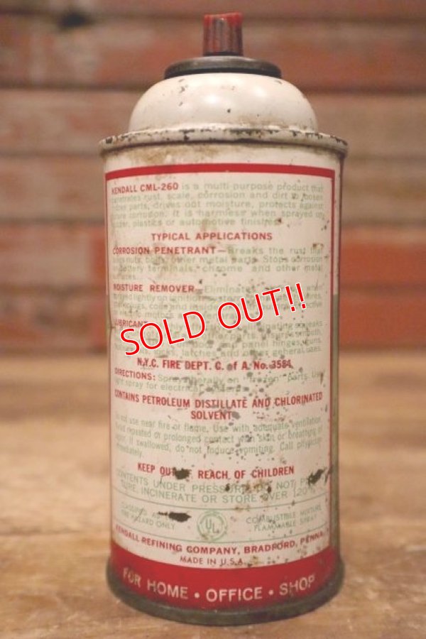 画像3: dp-230901-64 KENDALL / CML-260 LUBRICANTS Spray Can