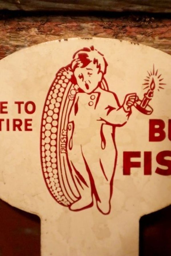 画像2: dp-240214-25 FISK TIRES / 1940's-1950's License Topper