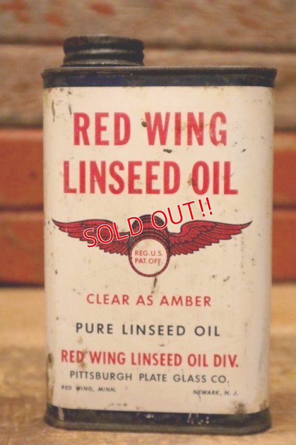 画像1: dp-240207-01 RED WING / 1950's LINSEED OIL 1 PINT CAN