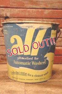 dp-240214-04 all / 1950's-1960's Laundry Detergent Galvanized Metal Bucket