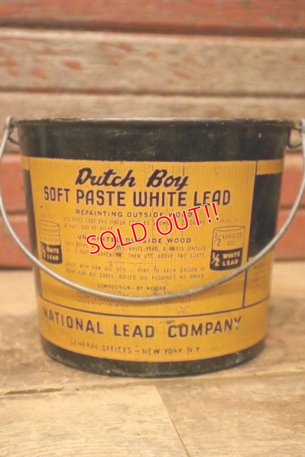 画像3: dp-240214-05 Dutch Boy/ 1950's-1960's SOFT PASTE WHITE LEAD 25 LBS. NET Bucket