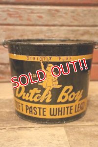 dp-240214-05 Dutch Boy/ 1950's-1960's SOFT PASTE WHITE LEAD 25 LBS. NET Bucket