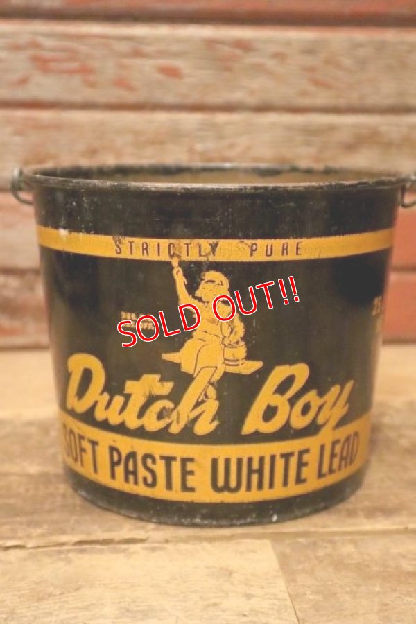 画像1: dp-240214-05 Dutch Boy/ 1950's-1960's SOFT PASTE WHITE LEAD 25 LBS. NET Bucket