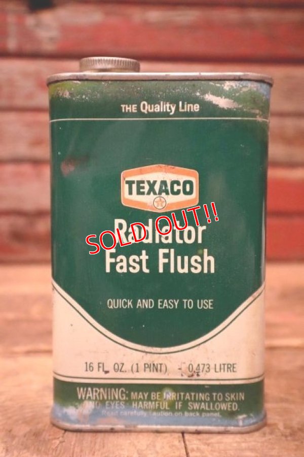 画像1: dp-240207-07 TEXACO / 1960's-1970's Radiator Fast Flush One Pint Can