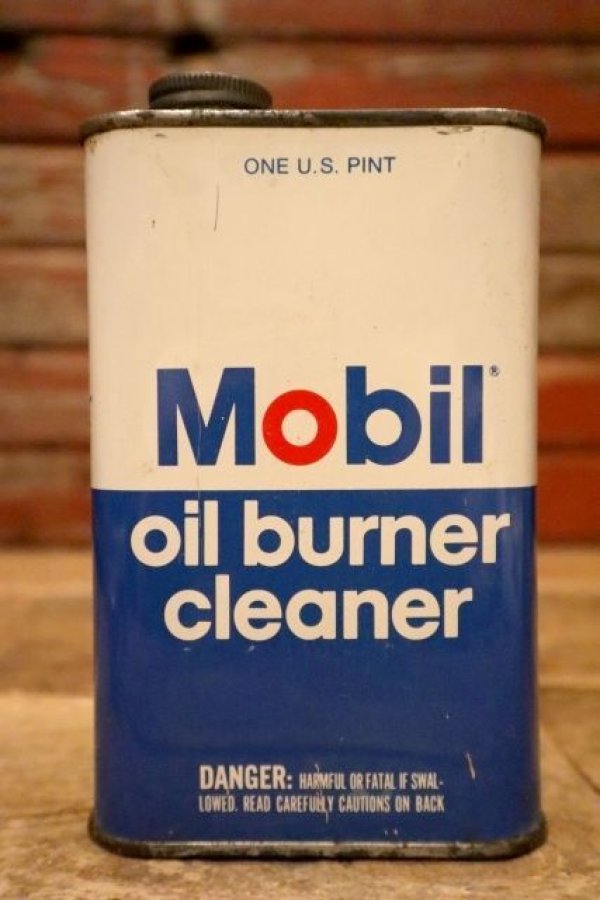 画像1: dp-240207-07 Mobil / 1970's〜 oil burner cleaner One Pint Can