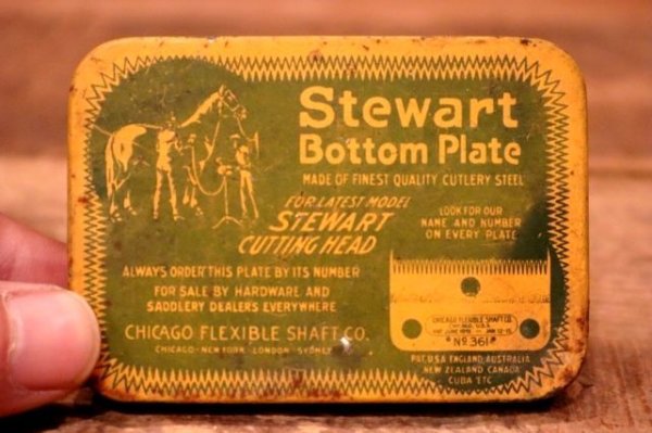 画像2: dp-231016-25 CHICAGO FLEXIBLE SHAFT CO. / 1920's Stewart Bottom Plate Tin Case