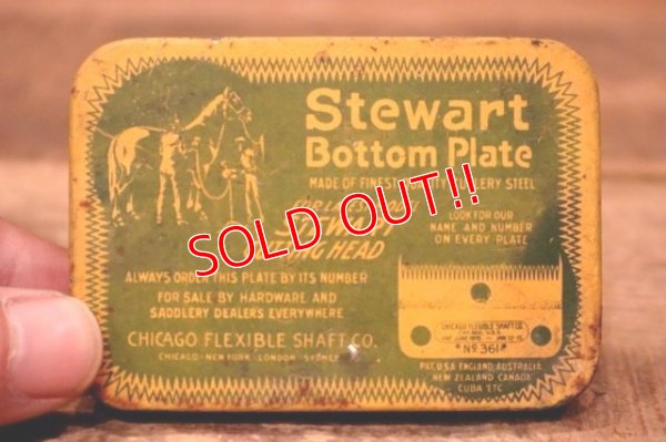 画像2: dp-231016-25 CHICAGO FLEXIBLE SHAFT CO. / 1920's Stewart Bottom Plate Tin Case