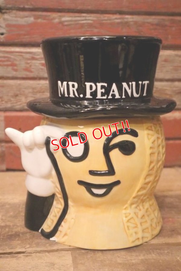 画像1: ct-240214-51 PLANTERS / MR.PEANUT 1990's Ceramic Cookie Jar