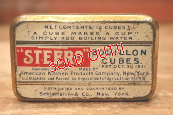 画像2: dp-231016-43 American Kitchen Products Company / 1940's-1950's STEERO BOUILLON CUBES Tin Case