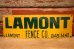 画像1: dp-240207-22 LAMONT FENCE CO. Metal Sign (1)