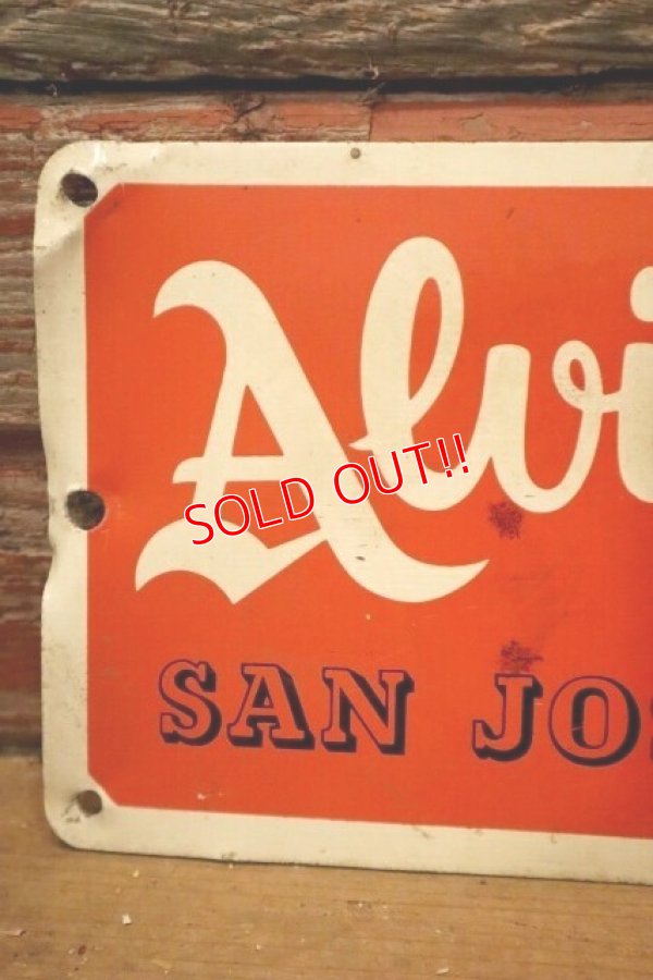 画像2: dp-240207-22 Alviso FENCE  Metal Sign