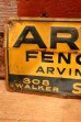 画像2: dp-240207-22 ARVIN FENCE CO. Metal Sign (2)