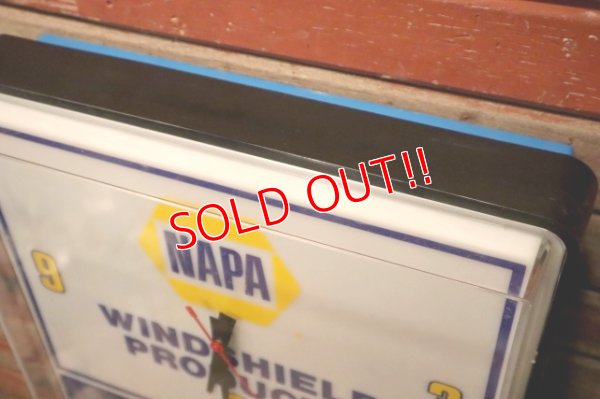 画像7: dp-240207-10 NAPA AUTO PARTS / 1980's〜 Lighted Sign Clock