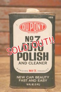 dp-240207-07 DU PONT / No7 AUTO POLISH AND CLEANER CAN