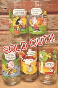 gs-240207-06 PEANUTS / McDonald's1983 Camp Snoopy Collection Glass Full set