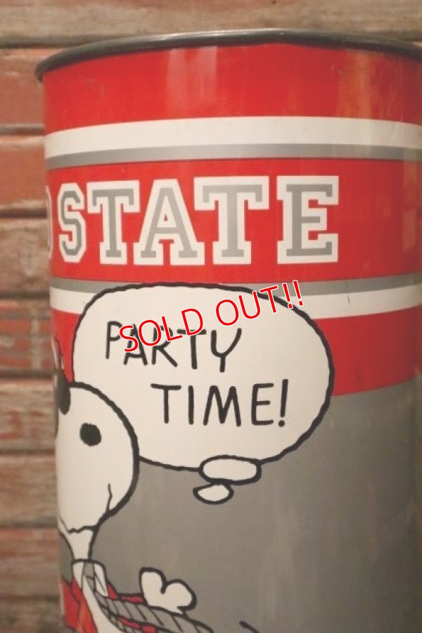 画像4: ct-240207-01 Snoopy (Joe Cool) / OHIO STATE UNIVERSITY 1980's-1990's Trash Can
