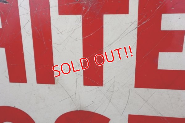 画像14: dp-240207-21 NATIONAL DEALER WHITE ROSE / 1950's Gas Station W-Sided Enamel Sign