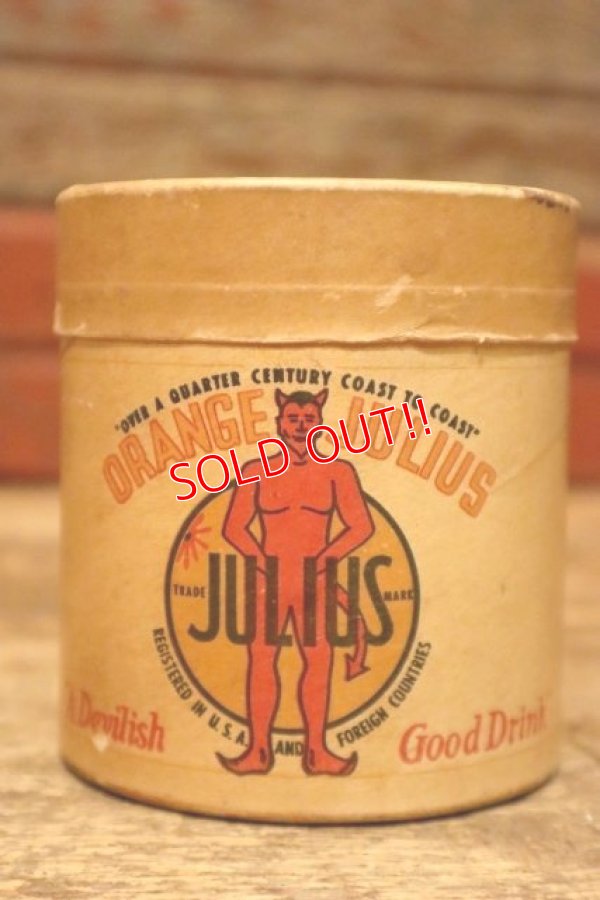 画像1: dp-240214-16 ORANGE JULIUS / 1970's 1 PINT BOX