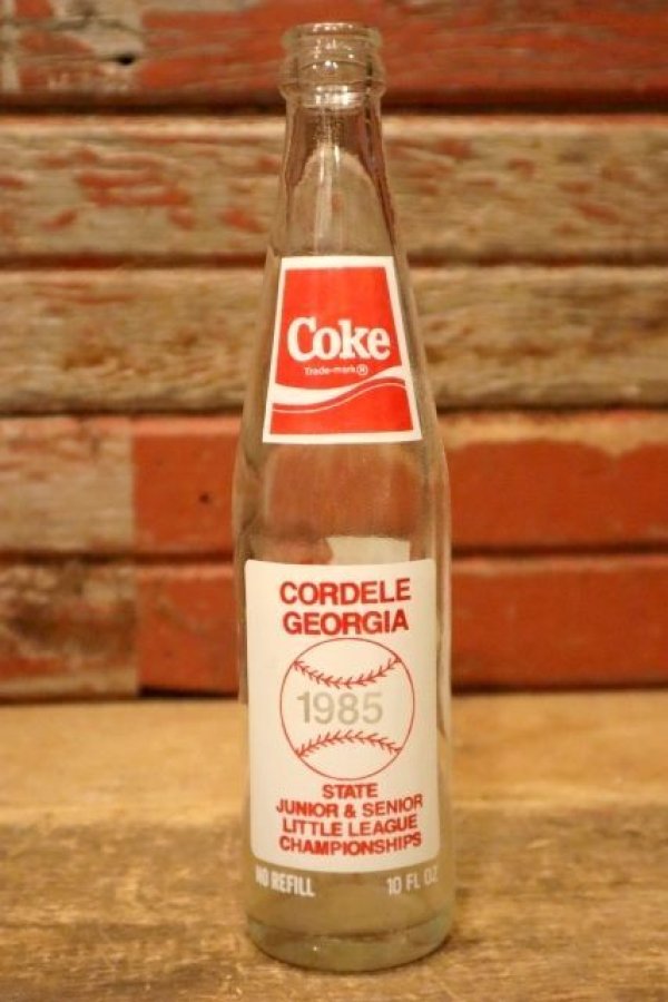 画像1: dp-230101-65 CORDELE GEORGIA / Little League Baseball 1985 Coca Cola Bottle
