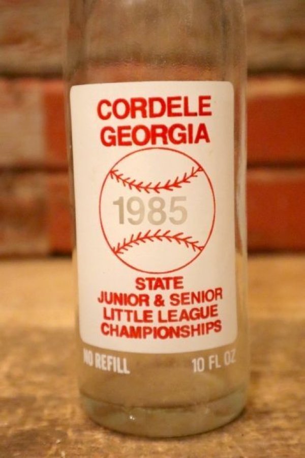 画像2: dp-230101-65 CORDELE GEORGIA / Little League Baseball 1985 Coca Cola Bottle
