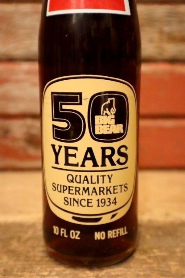画像2: dp-240207-12 BIG BEAR SUPERMARKETS / 1984 50 YEARS Coca Cola Bottle