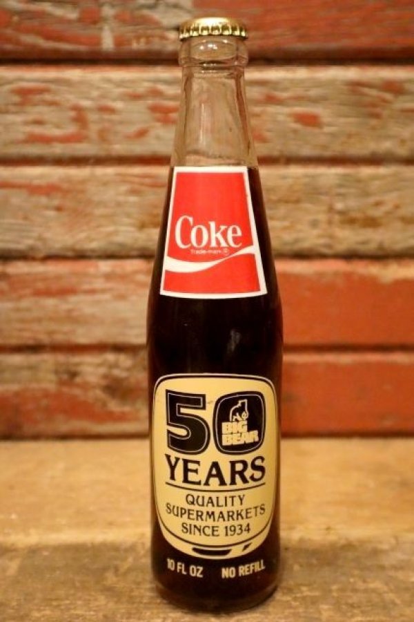 画像1: dp-240207-12 BIG BEAR SUPERMARKETS / 1984 50 YEARS Coca Cola Bottle