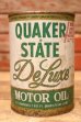 画像1: dp-240207-18 QUAKER STATE / De Luxe Motor Oil One U.S. Quart Can (1)