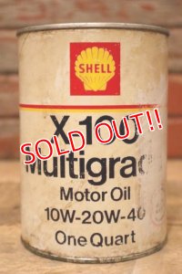 dp-240207-18 SHELL / X-100 Multigrade U.S. One Quart Motor Oil Can